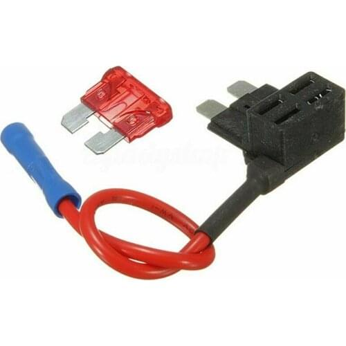 5Pcs Car Fuse Box Add A Circuit Mini Blade Fuse Splice Holder ATM APM Back Fuses Tap 12V Fusible Alarm Accessories