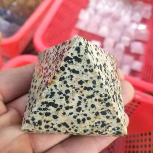 5cm Natural spotted stone pyramid natural gem mineral samples