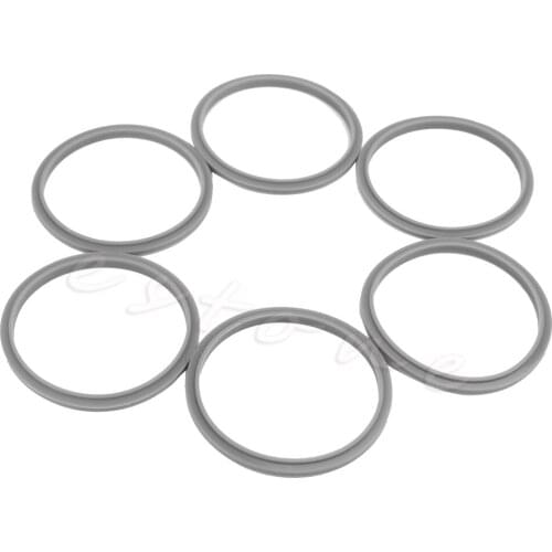 6Pcs New Replacement Gaskets Rubber Seal Ring for magic bullet Flat/Cross Blade