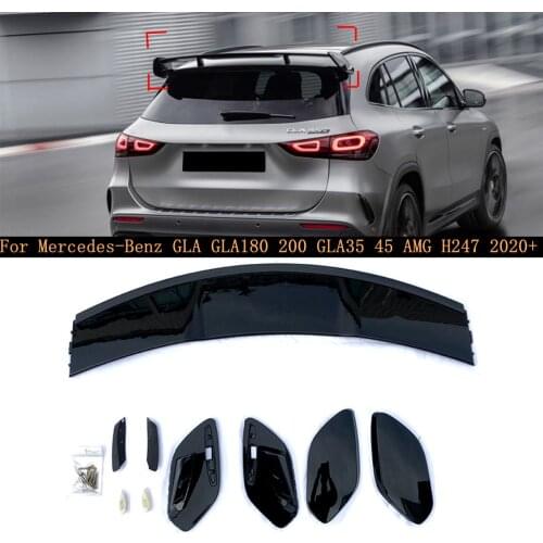 High quality rear trunk smooth air spoiler rear roof spoiler for Mercedes-Benz GLA GLA180 200 GLA35 45 AMG H247 2020