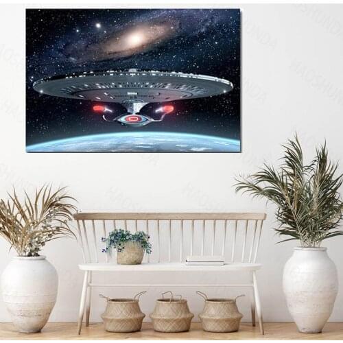 Hd print wall painting canvas Star Trek Movie Poster Space Art Modular picture Print home decor frame