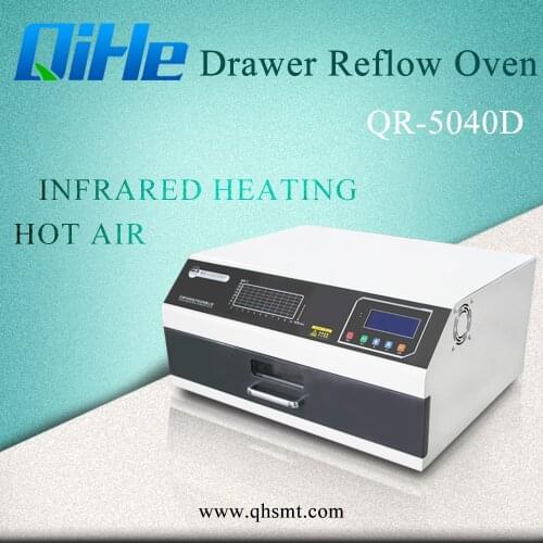 Qihe QR-5040D Reflow Oven Infrared IC Heater Soldering Machine 800W 500 x 400 mm QR-5040D for BGA SMD SMT Rework CE Certificate