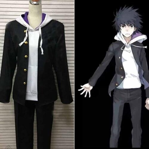 Anime Toaru Kagaku no Railgun Kamijou Touma Cosplay To Aru Majutsu no Index Costume Tailor Made
