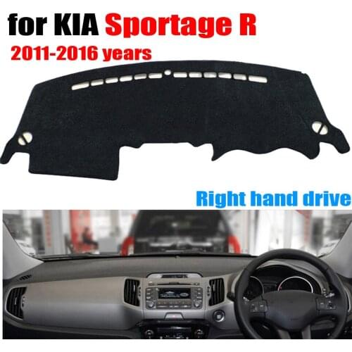 Car dashboard cover mat for KIA Sportage R 2011-2016 years Right hand drive dashmat pad dash covers auto dashboard accessories