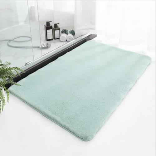 Carpets For Living Room New Soft Rabbit Fur White Large Rugs Non-slip Fluffy Bedroom Home Decoration Entrance Bedside Baby Mat