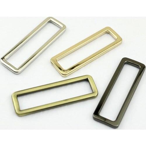 Metal Rectangle Ring Buckle Loops for Webbing Leather Craft Bag Strap Belt Buckle Garment Luggage DIY Accessory