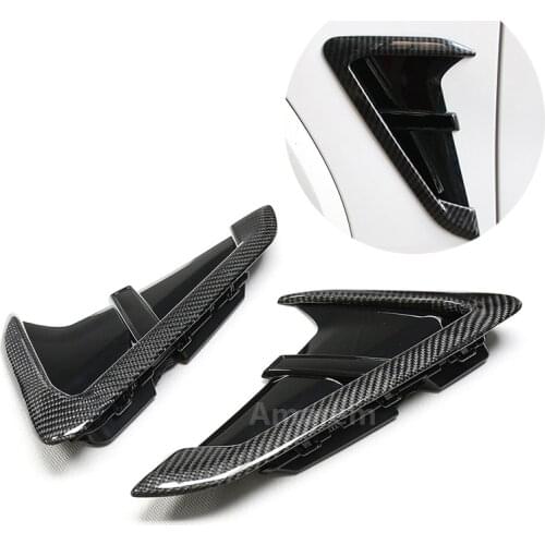 Side Fender Cover Trim For BMW X3 G01 X4 G02 X3M X4M 2018 2019 Carbon Fiber Air wing Vent Car decoration Accessories