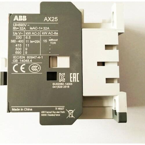 New ABB AC Contactor AX25-30-10 / AX25-30-01 24V/110V/230V (1 piece)
