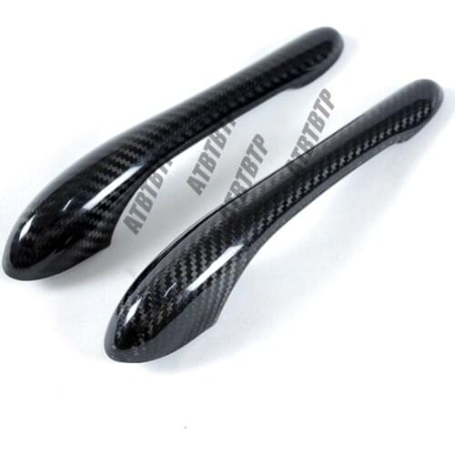 Carbon Fiber Car Exterior Door Handle Cover Moulding Trim Carbon Fiber Maserat GT Car Accessories 1Pair