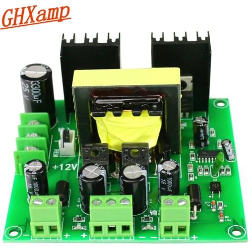 GHXAMP 200W Amplifier Mixer Audio Effector Power Supply Output Three Independent Voltage Dual 9V 19V 9V
