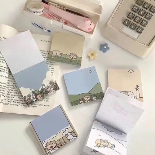 Korean Ins Cute Colorful Clouds To Do List 50 Sheets planner Student Long Style Note Paper Memo Pad Stationery School Supplies
