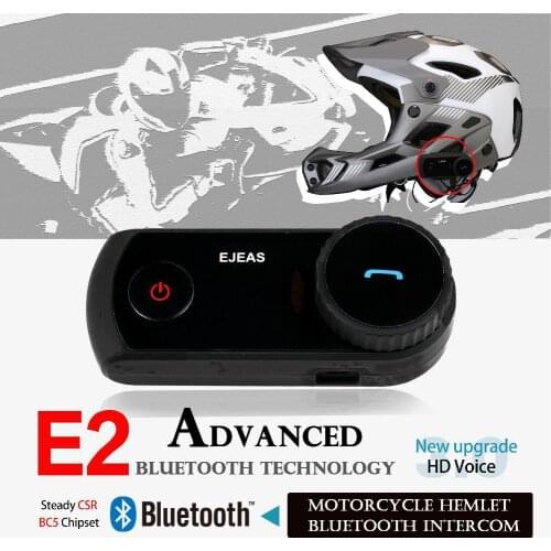 IP65 Waterproof Motorcycle Skiing Climbing Hemlet Bluetooth Intercom With Wired Detachable Microphone Stereo Speaker