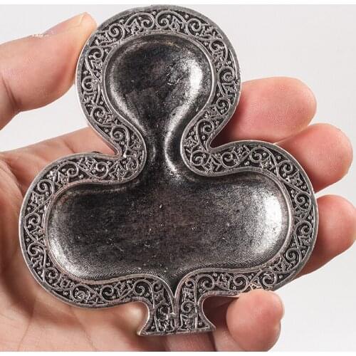 Vintage Ashtray Clover Ashtrays Middle Ages Cigar Home Office Smoking Metal Ashtray Cigarette Accessories For Boy Friend Gifts