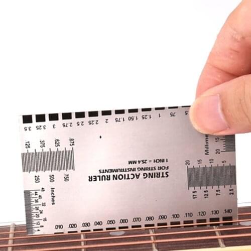 1 Pcs String Action Guitar Accessories Gauge Ruler Bass Mandolin Luthier Tools for String Instruments