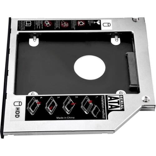12.7mm SATA 2nd Hard Drive HDD SSD Caddy Adapter for HP Pavilion G6 G7 Series G7-1310us g6-1001er replace DS-8A5LH DVD ODD