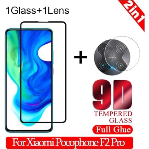 2-in-1 Camera +Tempered Glass For Xiaomi Poco F2 Pro Screen Protector Glass On Xiaomi Pocophone F2 Pro protective Glass
