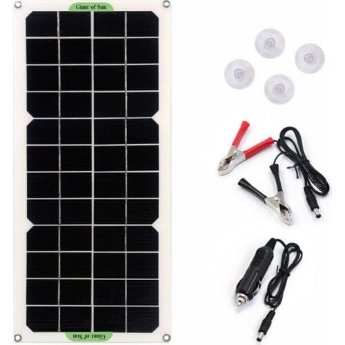 30W Solar Panel Car Van Boat Caravan Camper Trickle Portable Battery Charger 12V