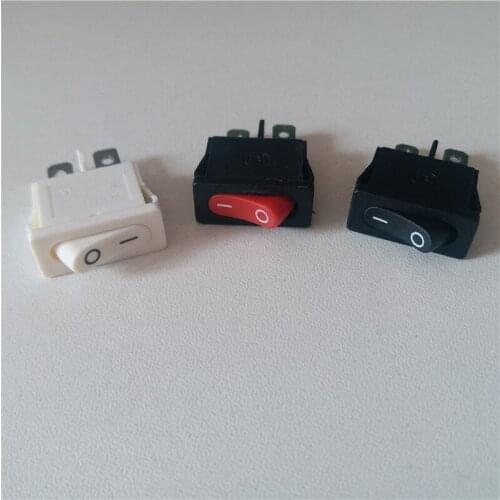 40pcs rocker switch 250V 6A switch KCD1-110 power switch 2 pin 2 gear ON-OFF self locking for power supply