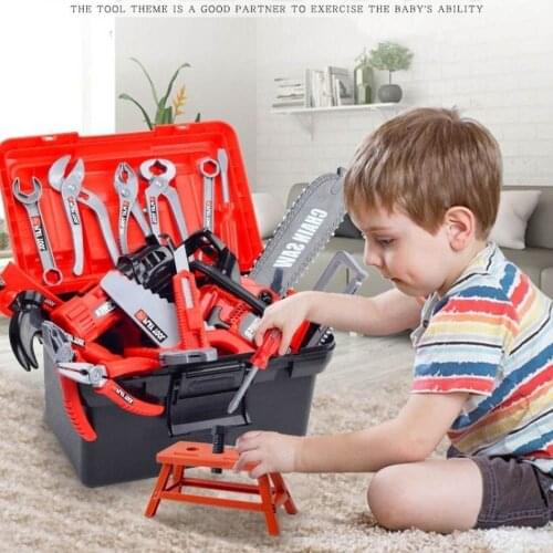 New 54pcs Garden Tool Toys Kids Pretend Play Toolbox Set Simulation Drill Screwdriver Repair Tool Kit House Play Toys Gifts