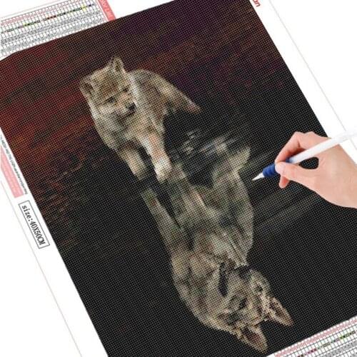 5D 100% Full Drill diamond paint Cartoon Diamond Embroidery Animal Picture Picture full Rhinestone Wall Hanging Painting