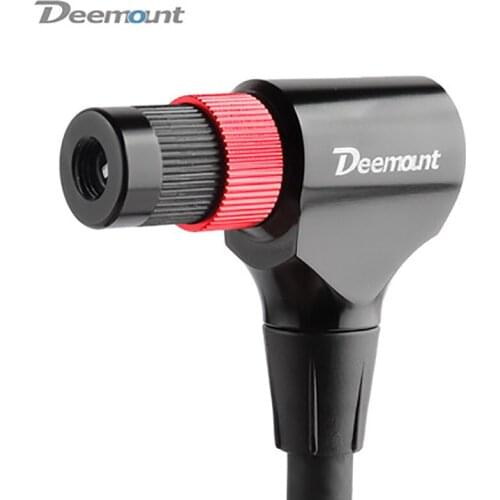 Bicycle Pump Adaptor Fits Schrader Presta W/ 1.2m Hose Anodized CNC-machined Alloy Nozzle F/V A/V Valve Compatible