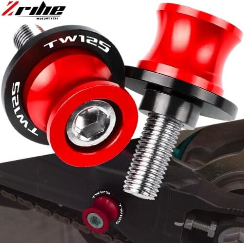 For yamaha TW125 TW 125 1999 2000 2001 2002 2003 2004 Motorcycle Swingarm Spools Stand Screws CNC Aluminum Accessories TW125