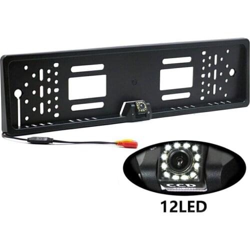 European Car License Plate Frame Backup Camera Waterproof Night Vision Reverse Backup Camera