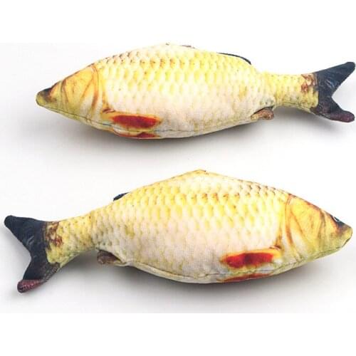 Cats Toys Artificial Fish Plush Pet Puppy Dog Sleeping Cushion Fun for Kitten Mint Catnip Fish Products Pet Supplies Accessories