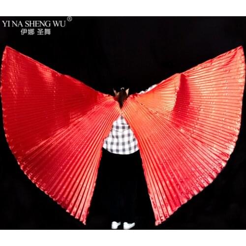 For Adult Belly Dance Isis Wings Unisex Belly Dance Accessories Bollywood Oriental Egypt Split Wings No Sticks Belly Dance Props