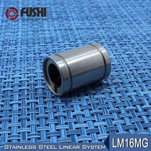 LM16MG Linear Ball Bearings 16x28x37mm (1 PC) Stainless Steel Resin Retainer Linear Bushing LMS16UU Shaft 16MM LMS16 MG Bearing