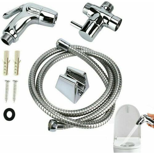 Home Wash Bidet Sprayer Set Accessories Car Hand Held Easy Install ABS Pet Toilet Bathroom Shower Diaper Cleaning Hose Holder