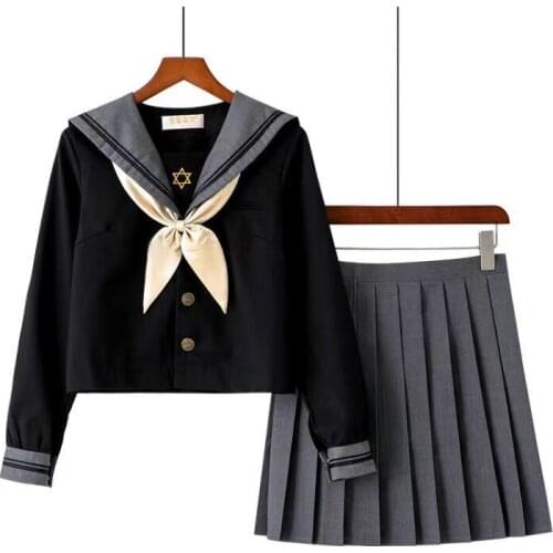 2018new Arrival Japanese Jk Sets School Uniform Cosplay Girl Long Sleeve Autumn High School Women Novelty Sailor Suits Uniforms