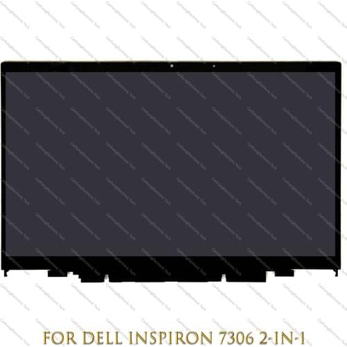 Laptop Panel LED Touch Screen Digitizer Replacementl Assembly With Farme 13.3" For Dell Inspiron 7306 2-in-1 P124G P124G002
