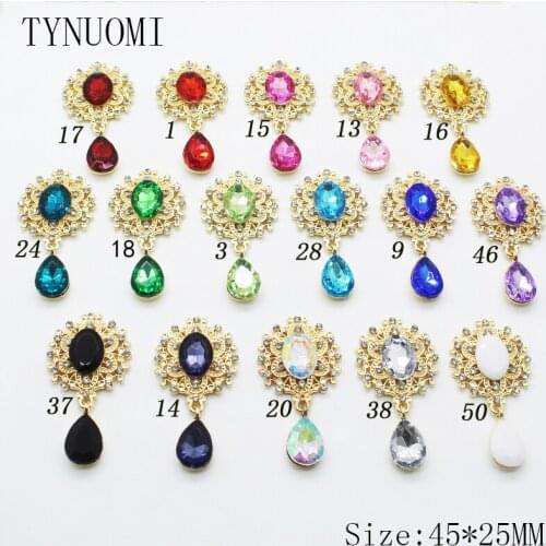 Direct Sales 45*25MM Popular Jewelry Jewelry Button Decoration 10pcs/lot Craft Decoration Material DIY Clothing Accessories