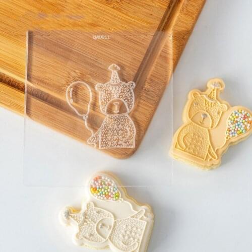 Princess Embossed Mold Cake Cookie Fondant Happy Birthday Acrylic Stamp Mold Cake Mold Party Cake Embosser Stamp Decoration Tool