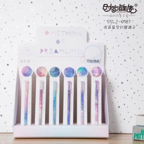 Night Sky Gel Pen Signature Pen Escolar Papelaria School Office Supply Promotional Gift
