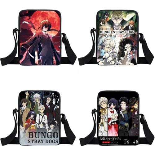 Anime Bungou Stray Dogs Mini Messenger Bag Women Handbag Teenager Girls bags Dazai Osamu Chuya Nakahara Cross Bags