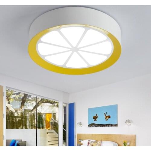 Lemon led ceiling lamp Cartoon for bedroom living room dining room children 's room lamps Boys and girls room lighting