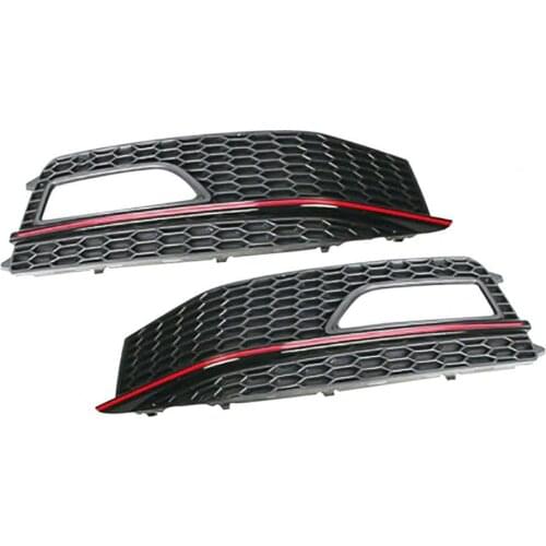 Fog Light Frame Exquisite Easy Installation Replacement Front Fog Light Grille 8W0807681L 8W0807682M for Audi A4 S-line S4 13-1