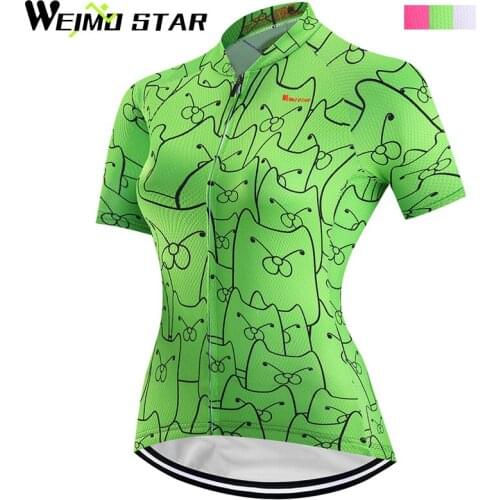 WEIMOSTAR Womens Team Pro Cycling Jersey Outdoor Sports Bicicleta Bicycle Bike Short Sleeve Shirt Ropa Ciclismo Clothing