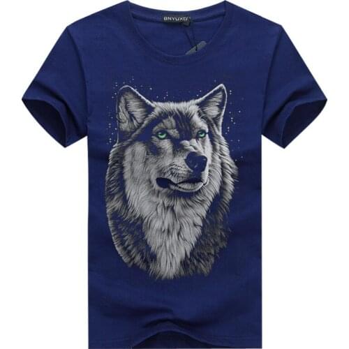 Ymwmhu Wolf Graphic T-shirt Cootton Short Sleeve Summer Cool Streetwear Male T Shirt Men Plus Size Tshirt 3D Printed Polo Shirt