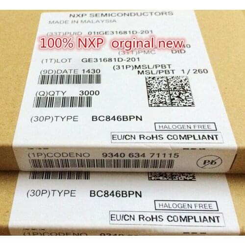 10Pcs BC846BPN silk-scerrnPJt 65 V, 100 mA NPN/PNP general-purpose transistor in stock 100%New and original