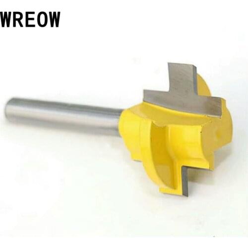 2pcs 1/4 Inch 3T T-type Shank Tongue Groove Router Bit Tenon Cutter Tool Woodworking Board Wood Furniture Milling Tool