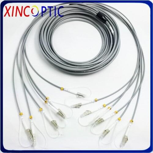 4 core 5M Multimode Armored Patch Cord 4core 5meters MM LC SC FC ST 62.5/125 OM1 OM2 4 fibers Armored Optical Fiber Jumper Cable