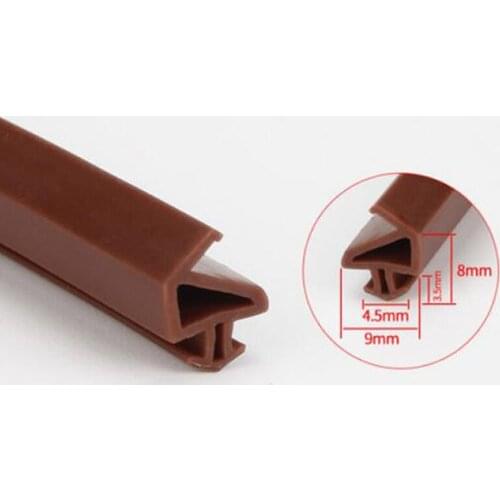 5 Meters silicone rubber bridge aluminum door window seal strip insulation windproof waterproof weatherstrip