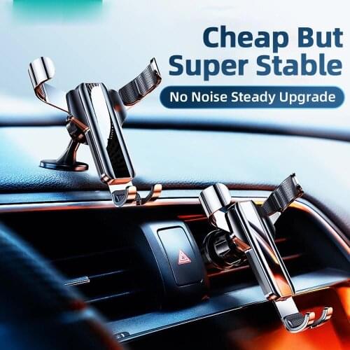 JOYROOM Car Phone Holder for Car Air Vent CD Slot Mount Phone Holder Stand for iPhone Samsung Metal Gravity Mobile Phone Holder