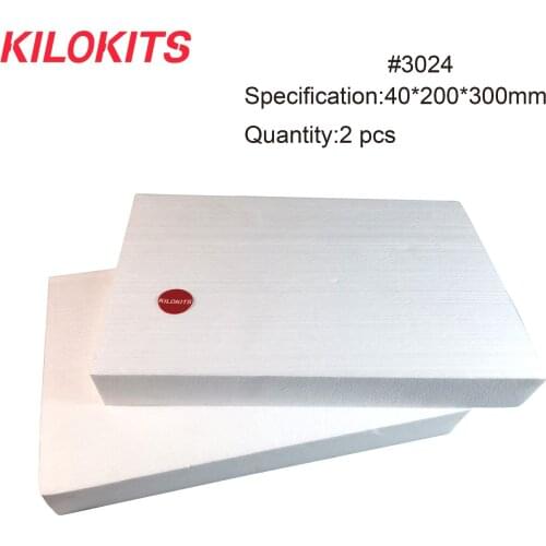 2-Pack EPS Polystyrene Blocks Two Sizes Rectangular Art Crafting Projects Modeling Military Diorama Railway Scenery