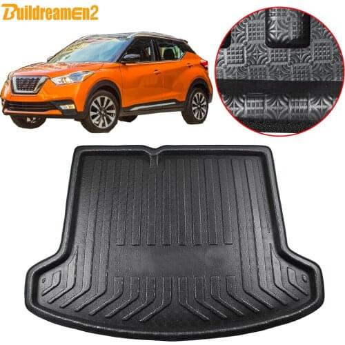 Buildreamen2 For Nissan Kicks Car Rear Trunk Mat Boot Tray Liner Floor Luggage Carpet Cargo Mud Pad Accessories