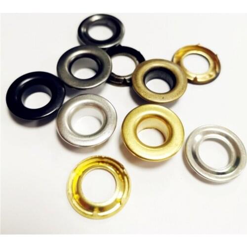 23*11.5 MM Brass material harder rolled rim plating colors with 6 spur claws on the Gasket 2 part 11.5 MM inside diameter eyelet