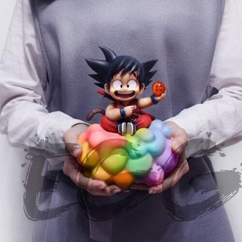 NEW Son Gokues Childrenhood with Cloud Action Figure Toys Cartoon Anime Figure Model Car Decoration Toys Gifts for Kid